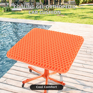 Cuscino in Gel di raffreddamento in Silicone quadrato a doppia faccia impermeabile per <span class=keywords><strong>seggiolino</strong></span> <span class=keywords><strong>auto</strong></span> con copertura antiscivolo per sedile ortopedico per lunghe sedute - Product Image 2