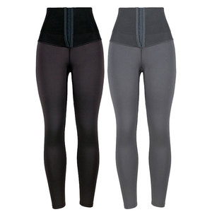 Leggings da yoga NANBIN da donna, sportivi, modellanti, con controllo pancia, <span class=keywords><strong>corsetto</strong></span>, effetto push-up, tinta unita - Product Image 1