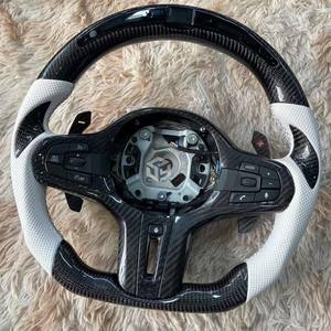 Volant en fibre de carbone pour <span class=keywords><strong>BMW</strong></span> Série G G30 G80 M4 G82 M5 F90 M8 X3M X5M X6M F96 G20 G30 G22 G01 G02 <span class=keywords><strong>M1</strong></span> M2 M3 F40 F44 - Product Image 2