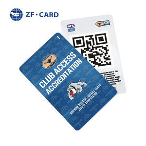 Fudan F08 1K RFID schede di controllo accessi ISO 14443A 13.56MHz con codice QR stampato - Product Image 1