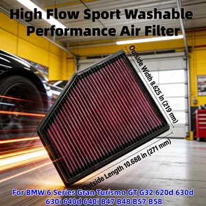 Nouveau filtre à air haute performance 13718577170 pour BMW Série 6 <span class=keywords><strong>Gran</strong></span> <span class=keywords><strong>Turismo</strong></span> GT G32 <span class=keywords><strong>620d</strong></span> 630d 630i 640d 640i B47 B48 B57 B58 - Product Image 1