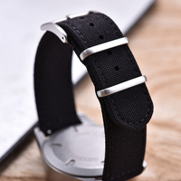 MZDTIMK Bracelet de montre en toile style deux pièces 18mm/20mm/22mm