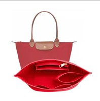 Insert de sac cosmétique en feutre écologique pour sac fourre-tout Dumpling, organisateur multi-compartiments grande capacité