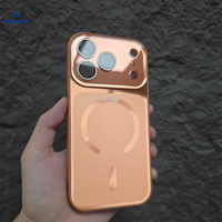 UNIGRACE-Coque de téléphone magnétique en verre mat de couleur originale AG pour iPhone 17 16 15 Pro Max 13, étui de protection pour objectif de charge sans fil