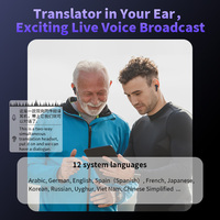 VORMOR V20 AI Powered Real Time Translation Écouteurs sans fil OEM Traduction Casque Fournisseur 150 Langues Traducteur Écouteurs