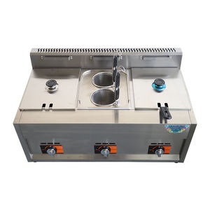 <span class=keywords><strong>Friteuse</strong></span> à <span class=keywords><strong>gaz</strong></span> à double cylindre en acier inoxydable 8L * 2 <span class=keywords><strong>Friteuse</strong></span> à <span class=keywords><strong>gaz</strong></span> d'<span class=keywords><strong>occasion</strong></span> Panier à friture pour restaurant à domicile à usage français - Product Image 1