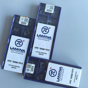 APKT100308 PDTR LT30 เครื่องมือตัดกลึง CNC แท้  แผ่นคาร์ไบด์เคลือบ PVD รูปทรงสี่เหลี่ยม  แบบ OEM ปรับแต่งได้  ความแข็ง HRC45-55 รับประกัน 3 ปี - Product Image 5