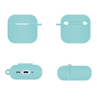 Étui pour écouteurs en silicone antichoc, couleur unie, avec boîte de vente au détail, charge sans fil, étui pour écouteurs pour Airpos Pro 2