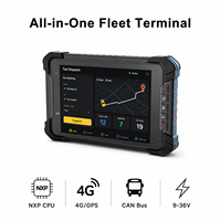 7 Inch Rugged Vehicle Tablet IP67 Waterproof Android Linux MDT with 4G LTE CAN Bus GPS for Taxi Dispatch and Fleet Management