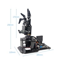 Main de robot bionique open source, main droite, cinq doigts, UHand2.0 pour STM32