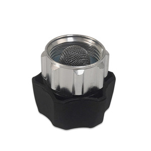 Conector de Entrada para Máquina de Limpieza, Adaptador de Aleación de Aluminio de 3/4 Pulgadas, Filtro de Plástico Negro y Acero Inoxidable, Repuestos para Lavado de Autos - Product Image 2