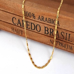 Collar de Cadena de Rodillos Rellena de Oro Sólido Amarillo de 14k, 2 MM, de Acero Inoxidable para Hombre y Mujer - Product Image 6