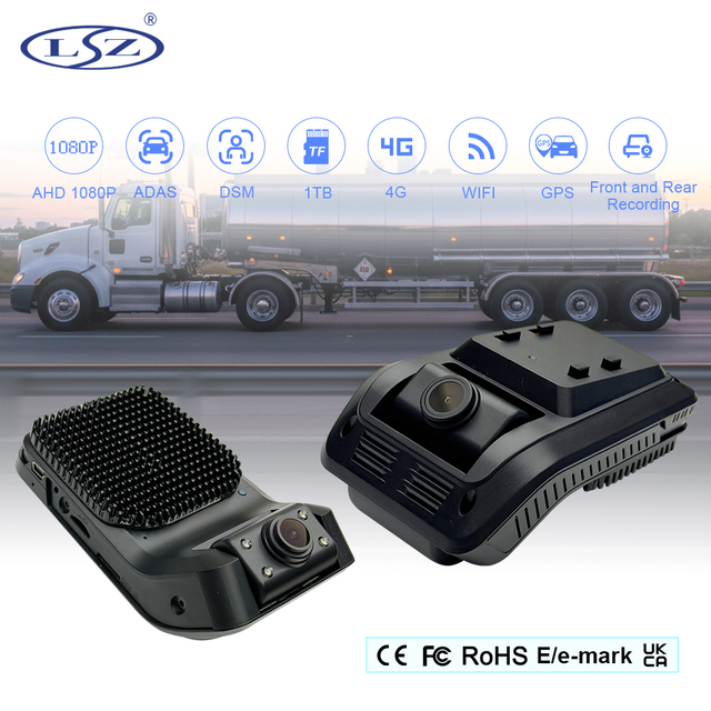 LSZ AI Dash Cam 1080P 4G GPS WiFi Mobile DVR ADAS DMS Fleet Vehicle Camera