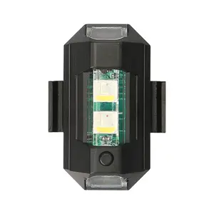 Lampe stroboscopique télécommandée sans fil 7 couleurs pour voiture, moto, vélo, drone RC, indicateur de position du flash.