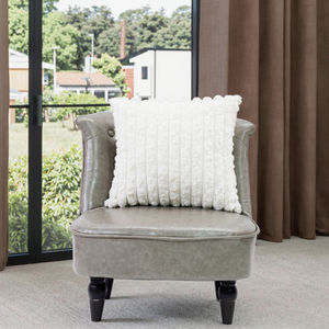 Sarung bantal penutup mewah bantal bulu kelinci Jacquard halus untuk dekorasi Sofa rumah - Product Image 5