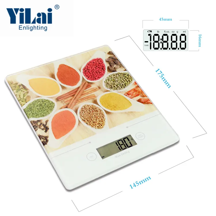 Portable Fruit Food Processing Weighing Scale Calorie Calculator Electronic Digital Multifunction Kitchen Food Scale Max 5000 G