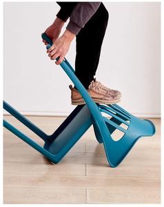 Chaise en plastique épaissie <span class=keywords><strong>de</strong></span> style nordique, chaise <span class=keywords><strong>de</strong></span> salle à manger minimaliste, <span class=keywords><strong>tabouret</strong></span> à dossier, chaise longue, chaise <span class=keywords><strong>de</strong></span> bureau, chaise <span class=keywords><strong>de</strong></span> salle à manger d'hôtel - Product Image 5