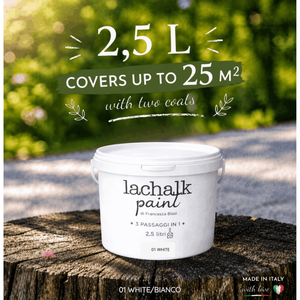 01 WHITE 25 ltLaChalk the evolution of <b>chalk</b> paint Where <b>chalk</b> meets resin: Hybrid <b>Chalk</b> Resin Paint made in Italy - Product Image 2