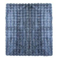 Couverture en fausse fourrure tricotée 100 % polyester recyclé, taille personnalisée, super douce, lavable en machine, écologique, toutes saisons