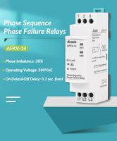 Relais de protection contre les séquences de phase et les pannes A FKV 14 AFKV-14 380V, relais de surveillance de tension