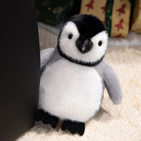 Boneka Penguin Gemuk Lucu, Boneka Hewan Penguin Lembut dan Tebal, Boneka Plushie Arktik Realistis, Hadiah Anak, Grosir, Pereda Stres