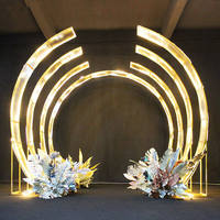 Décorations d'Arche de Mariage Intérieure/Extérieure avec Ballons et Fleurs pour Événements et Fêtes Fournitures de Fête avec Fond de Scène