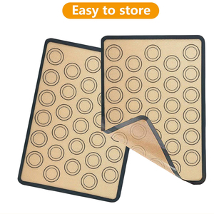 Tapete de Silicona para Hornear de Grado Alimenticio, Reutilizable, Ecológico, Apto para Lavavajillas y Horno, 42x33cm, para Galletas, Macarrones, Pasteles y Pan - Product Image 5