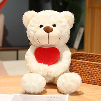 Fabricant en gros d'ours en peluche personnalisés, créez votre propre jouet en peluche, ours en peluche mignon et doux, ours en peluche en forme de cœur, vente en gros pour enfants