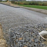 Blocs de mur de soutènement en gabion galvanisé, gabion en forme de boîte de taille personnalisée, cage à pierres, marque DINGYANG, forme hexagonale, contrôle des inondations