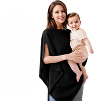Couverture multifonctionnelle en tissu jacquard extensible pour allaitement, châle pare-vent et pare-soleil pratique, housse de poussette colorée