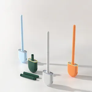 2024 Household Detachable Pole Wall Mounted Hole Free Toilet Brush With No Dead Corners Toilet Cleaning Brush