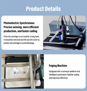 Máquina Automática de Paginación, Impresora de Etiquetas con Número de Lote, Código QR, Logotipo, Impresora de Inyección de Tinta, Compatible con Múltiples Idiomas, Impresora de Paginación Todo en Uno - Product Image 2