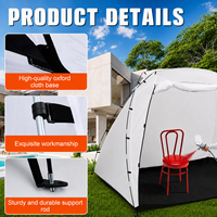 Tente de peinture portable pliable quatre saisons, grande cabine de peinture DIY, abri léger avec structure en fibre de verre pour voiture
