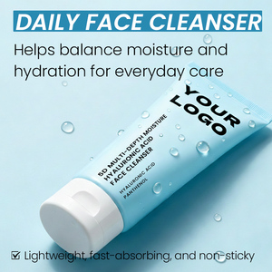 Limpiador <span class=keywords><strong>Facial</strong></span> de Espuma Hidratante Vegano con Ácido Hialurónico para Mujer y Hombre Etiqueta Privada Cuidado de la Piel Orgánico - Product Image 4