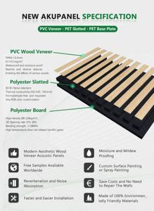 Nuevos productos Paneles acústicos de <span class=keywords><strong>listones</strong></span> de poliéster Imitan paneles de pared acústicos de <span class=keywords><strong>listones</strong></span> de <span class=keywords><strong>madera</strong></span> Encendedor Mejor acústico - Product Image 4