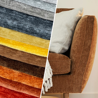 Tissus de canapé en chenille de fabrication professionnelle, vente en gros, 100% polyester, textile d'ameublement, couleur personnalisée