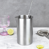 Gobelet mélangeur à double paroi en acier inoxydable 304 de 850 ml avec logo personnalisé, pour whisky, cocktails, bar, hôtel, pub