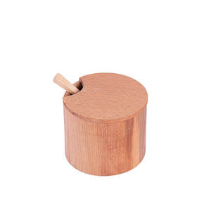 Botellas de Almacenamiento Grandes de Primera Calidad al por Mayor con Cuchara, Tarro de Especias de 10 cm con Tapa de Madera - Product Image 1