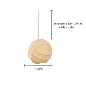 <span class=keywords><strong>Boule</strong></span> De Fer Lustre 12W LED E26 Ampoule Base Toile <span class=keywords><strong>Tissu</strong></span> <span class=keywords><strong>Abat</strong></span>-<span class=keywords><strong>Jour</strong></span> Pendentif Lumière Art Déco Atmosphère Suspendue Taille Moyenne Lumière" - Product Image 6