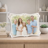 Cadres photo vierges en MDF pour sublimation, cadres en bois lisses et imprimables pour la décoration intérieure et les décorations de mariage