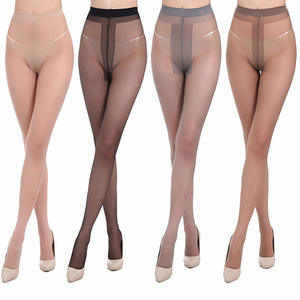Calze da donna trasparenti Sexy senza cavallo <span class=keywords><strong>collant</strong></span> con <span class=keywords><strong>collant</strong></span> lucidi con apertura sul cavallo - Product Image 4