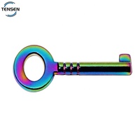 Breloques de bijoux personnalisées avec logo, plaquées arc-en-ciel, pour collier, pendentif en chaîne gravé, étiquettes pour cadeau