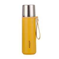 Bouteille d'eau isolée en acier inoxydable à double paroi de 16oz/500ml pour l'extérieur et le sport avec dragonne PINKAH
