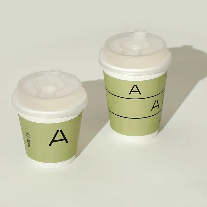 Eco Friendly desechables 7oz papel tazas de café 6 Oz 12 Oz bebida caliente tazas de papel con logotipo para la venta de café