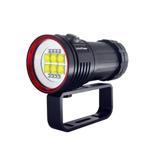 12000 Lumen Water Photography Diving Torch Scuba Dive Lights 120 Degree Wide Beam Angle Underwater LED Flashlight