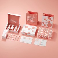 Boîte de courrier de luxe rose avec Logo personnalisé, boîte d'emballage en papier ondulé pour cadeau/artisanat/beauté/abonnement
