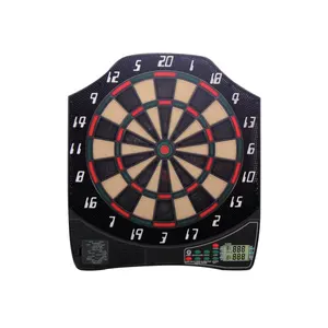 Papan Dartboard elektronik LCD Speak Inggris desain baru laris dengan 65 variasi hingga 8 pemain untuk ekspor