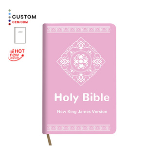 Cá nhân mới đến bìa màu hồng in ấn cuốn sách sáng tạo độc đáo mô hình đối xứng làm Jesus Kinh Thánh - Product Image 1