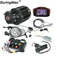 Système de conversion de vélo électrique complet avec contrôleur 72680, écran LCD, frein hydraulique QS138 90H V3 et moteur central