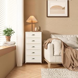 Cajonera de Múltiples Niveles en Color Blanco y Gris, Organizador de Ropa Tipo Cajón para Dormitorio, Armario de Plástico de Gran Capacidad - Product Image 2